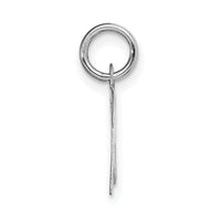 14k White Gold Small Script Letter N Initial Charm-YC659N