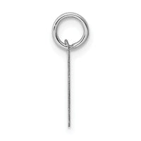 14k White Gold Small Script Letter P Initial Charm-YC659P