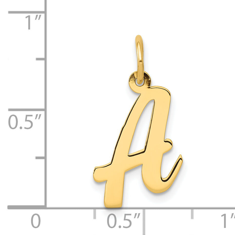 14k Medium Script Letter A Initial Charm-YC660A