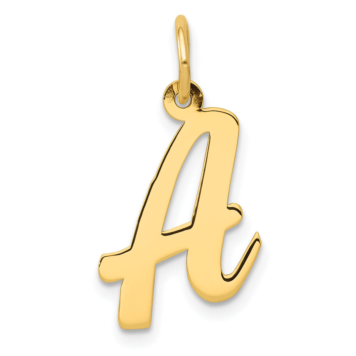 14k Medium Script Letter A Initial Charm-YC660A