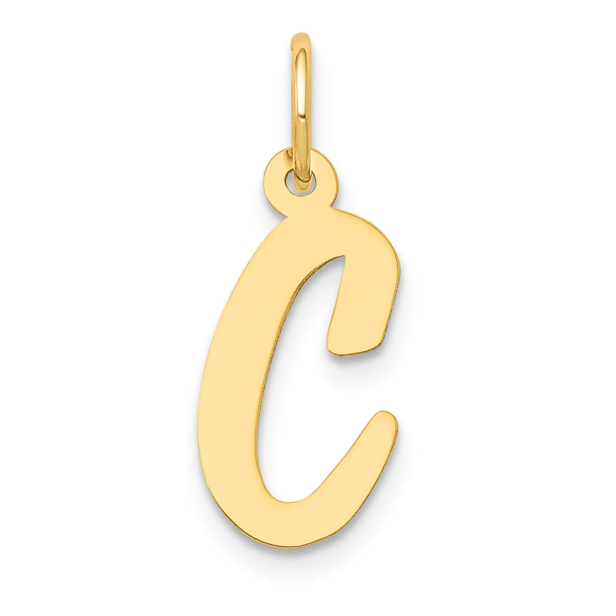 14k Medium Script Letter C Initial Charm-YC660C