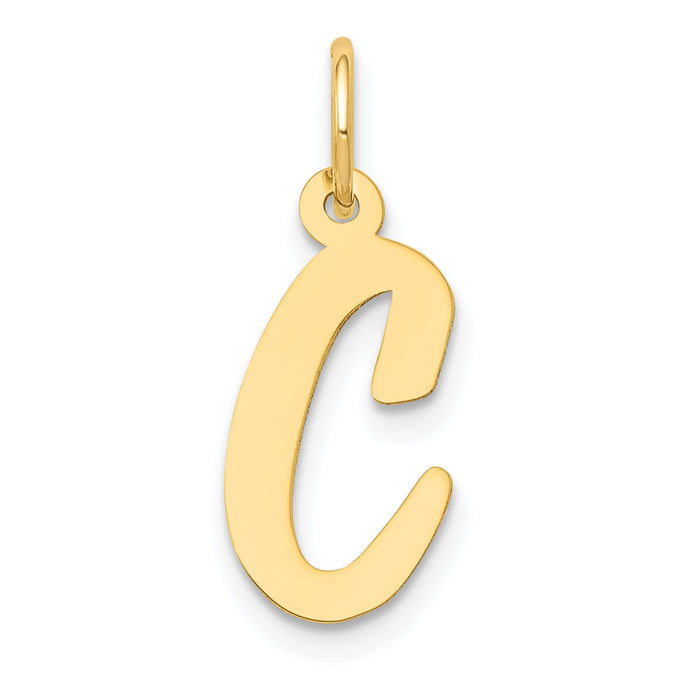 14k Medium Script Letter C Initial Charm-YC660C