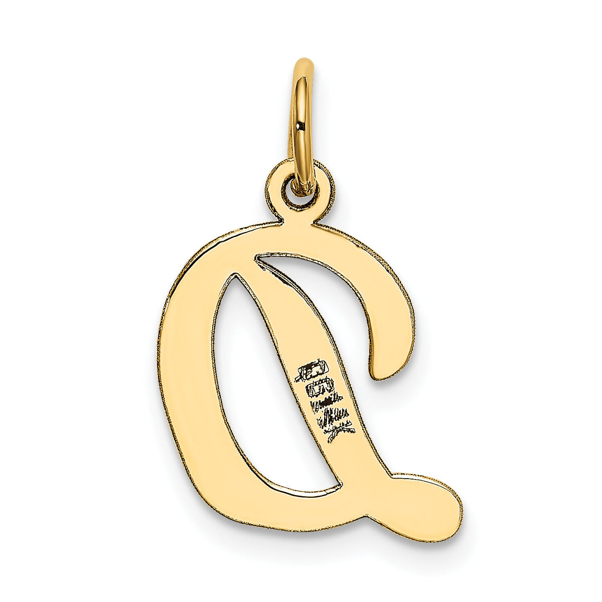 14k Medium Script Letter D Initial Charm-YC660D