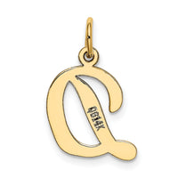 14k Medium Script Letter D Initial Charm-YC660D