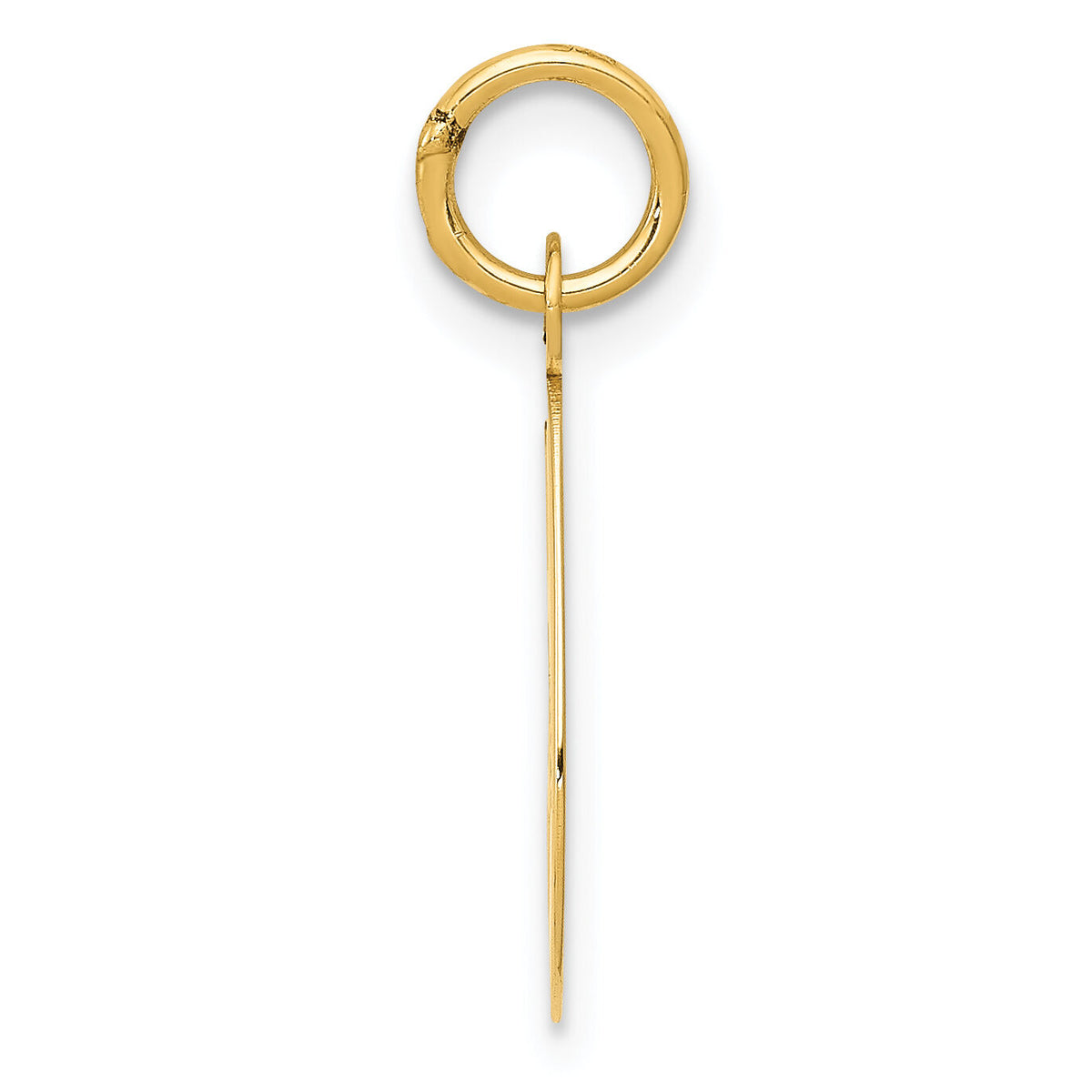 14k Medium Script Letter G Initial Charm-YC660G