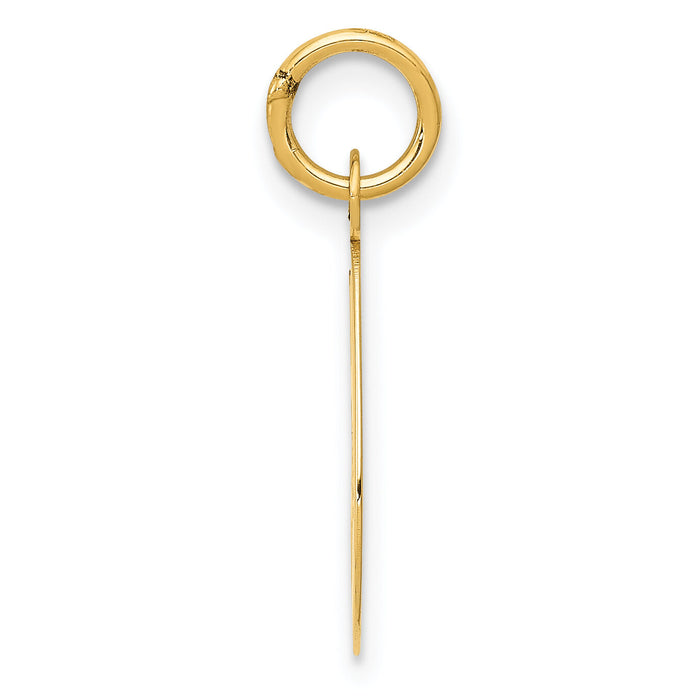 14k Medium Script Letter G Initial Charm-YC660G