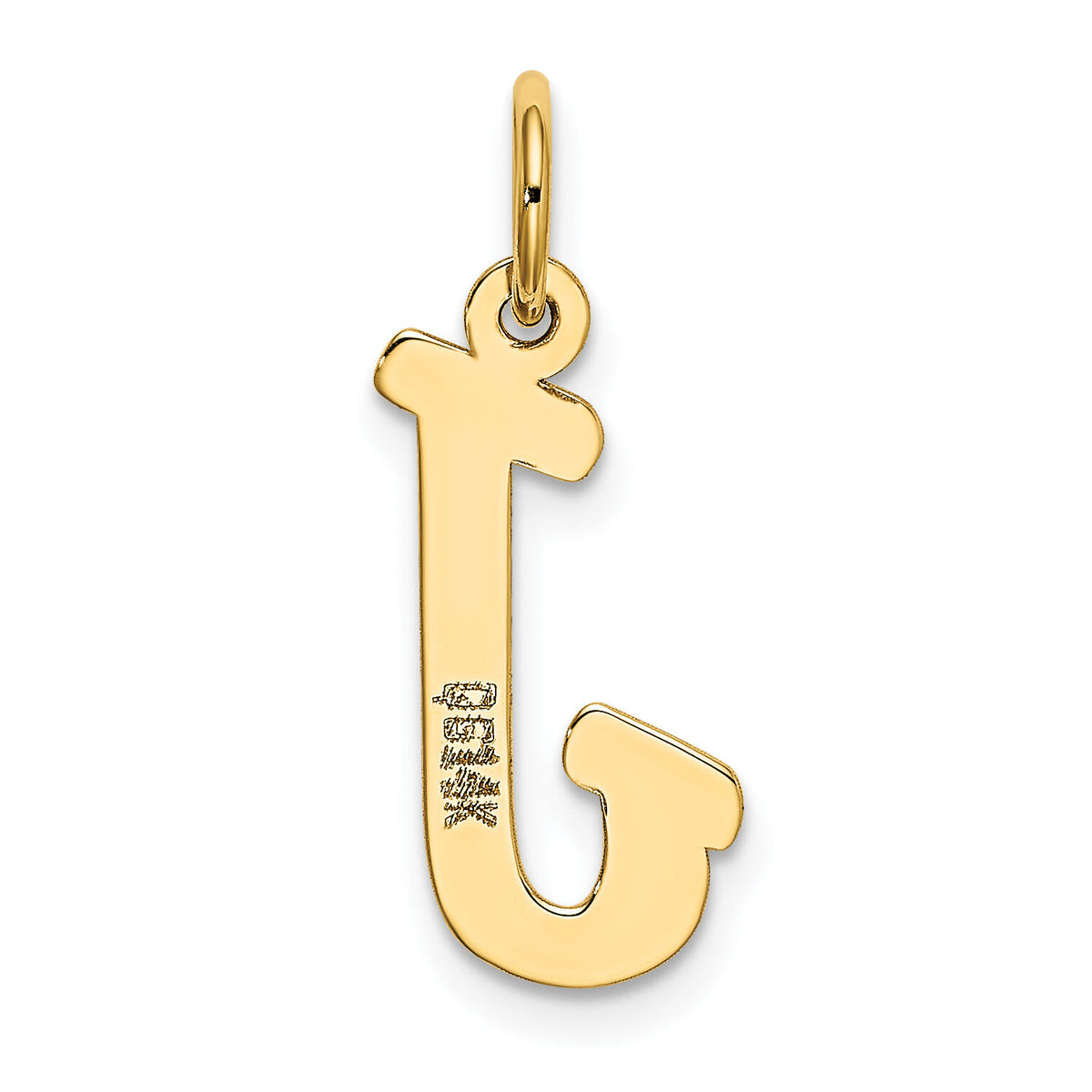 14k Medium Script Letter J Initial Charm-YC660J