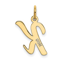 14k Medium Script Letter K Initial Charm-YC660K