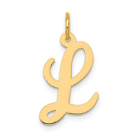 14k Medium Script Letter L Initial Charm-YC660L