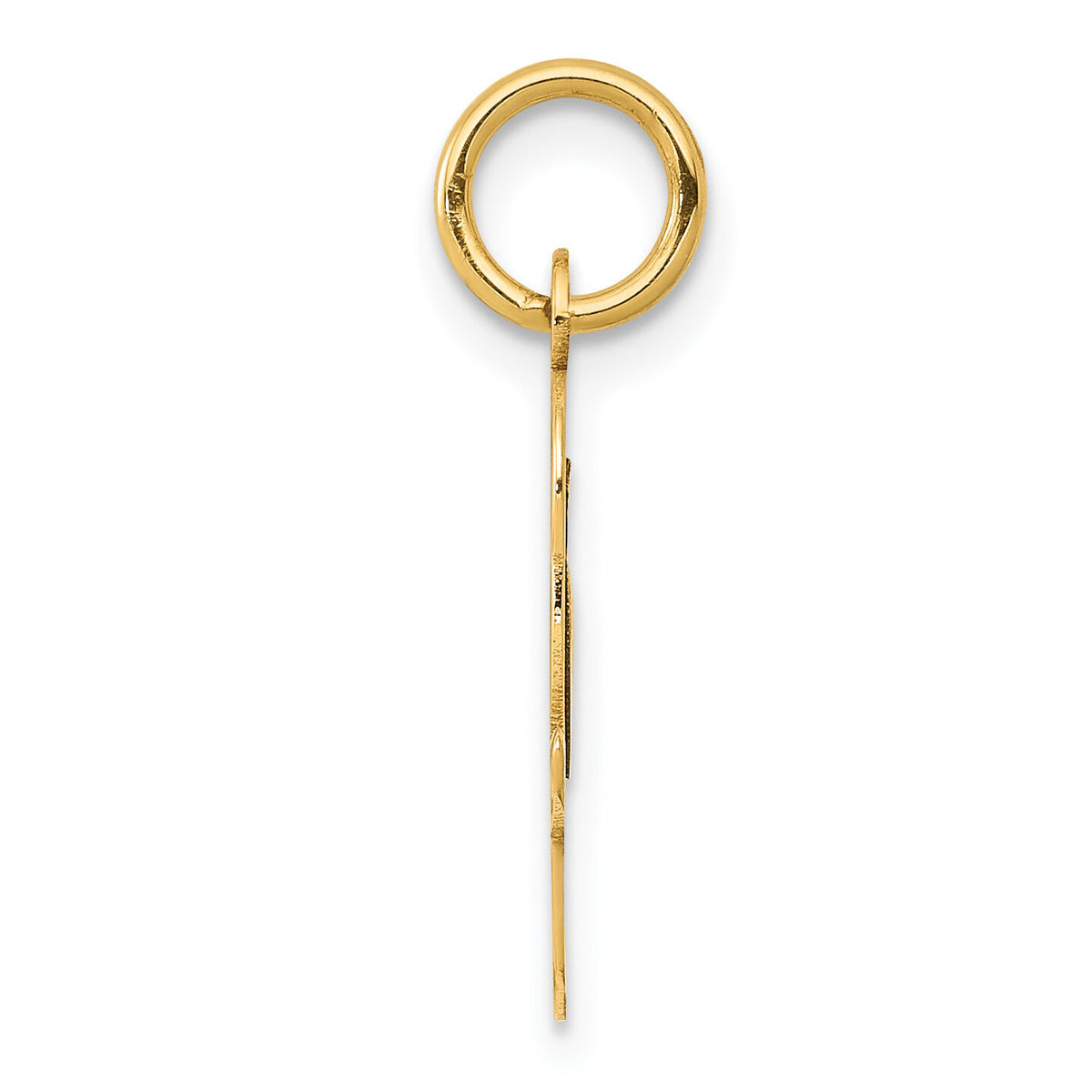 14k Medium Script Letter O Initial Charm-YC660O
