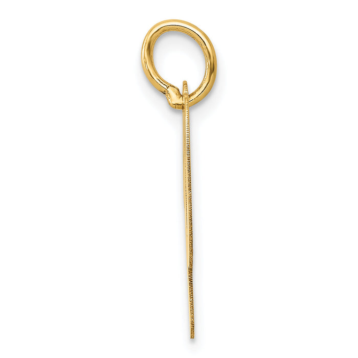 14k Medium Script Letter P Initial Charm-YC660P