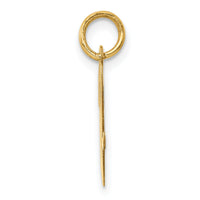 14k Medium Script Letter V Initial Charm-YC660V