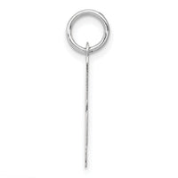 14k White Gold Medium Script Letter A Initial Charm-YC661A