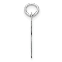 14k White Gold Medium Script Letter B Initial Charm-YC661B
