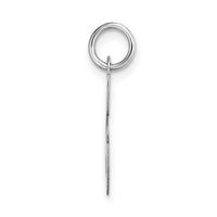 14k White Gold Medium Script Letter G Initial Charm-YC661G