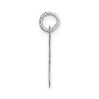 14k White Gold Medium Script Letter I Initial Charm-YC661I