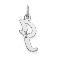 14k White Gold Medium Script Letter I Initial Charm-YC661I