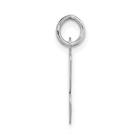14k White Gold Medium Script Letter K Initial Charm-YC661K