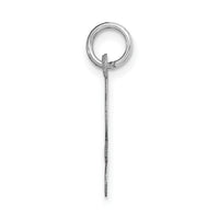 14k White Gold Medium Script Letter L Initial Charm-YC661L