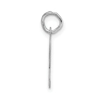 14k White Gold Medium Script Letter R Initial Charm-YC661R