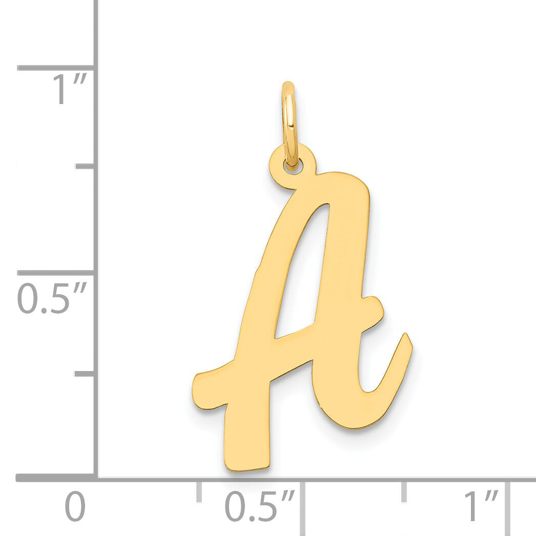 14k Large Script Letter A Initial Charm-YC662A