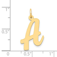 14k Large Script Letter A Initial Charm-YC662A