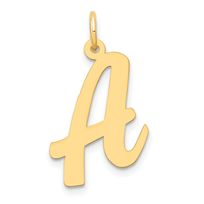 14k Large Script Letter A Initial Charm-YC662A