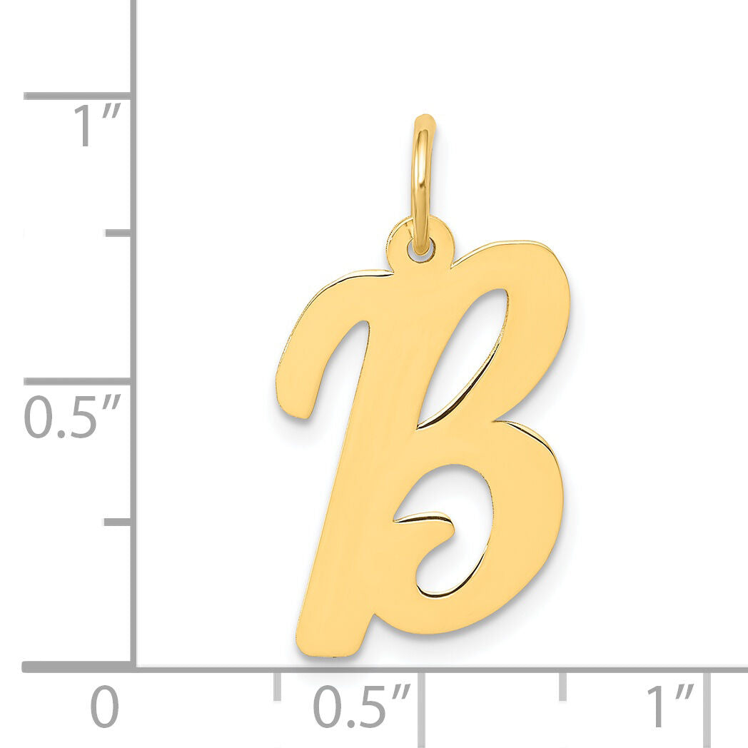 14k Large Script Letter B Initial Charm-YC662B