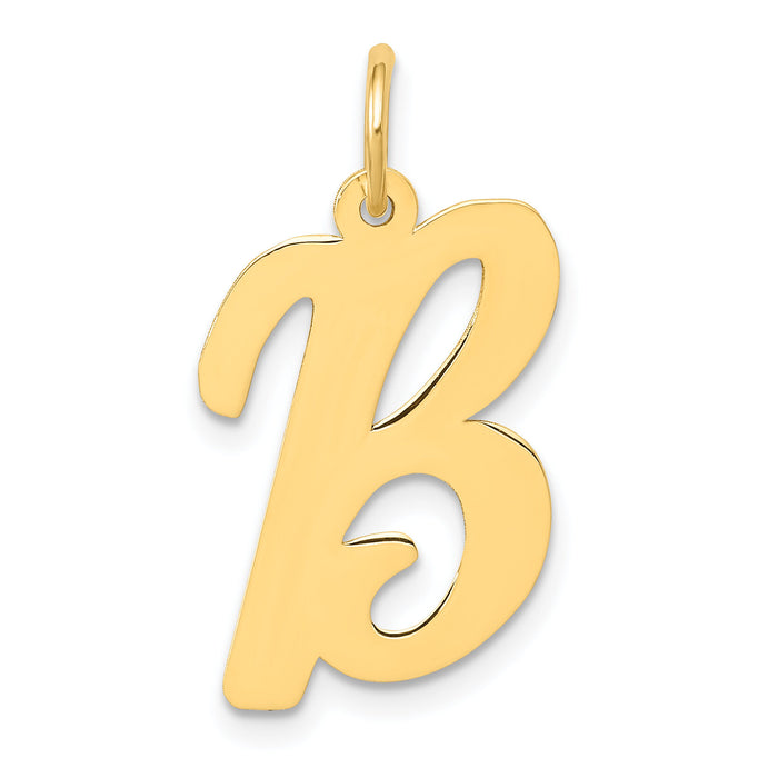 14k Large Script Letter B Initial Charm-YC662B