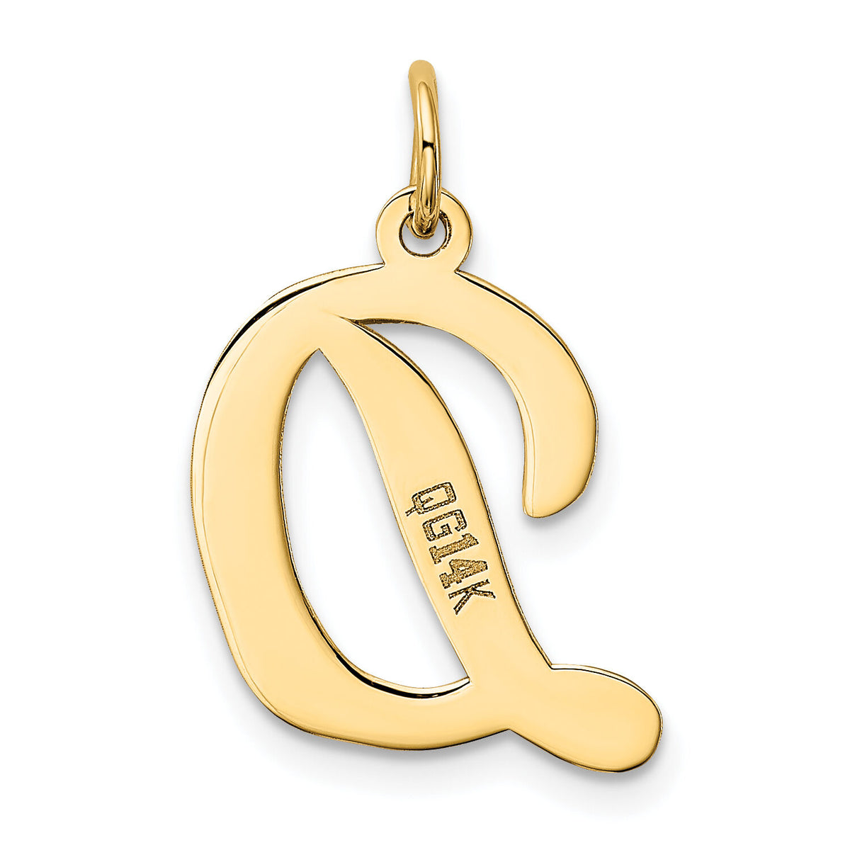 14k Large Script Letter D Initial Charm-YC662D