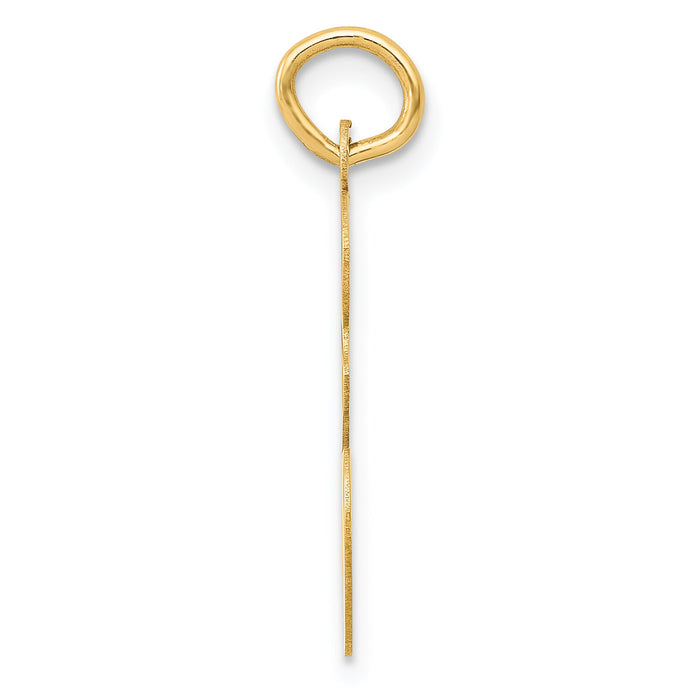 14k Large Script Letter E Initial Charm-YC662E