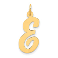 14k Large Script Letter E Initial Charm-YC662E