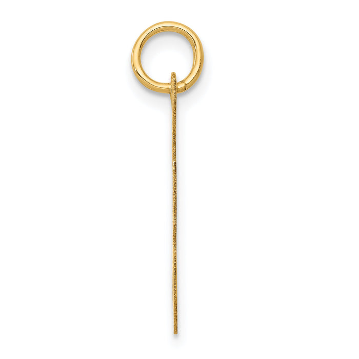 14k Large Script Letter F Initial Charm-YC662F