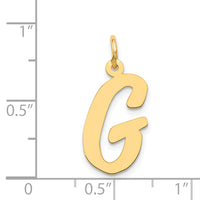14k Large Script Letter G Initial Charm-YC662G
