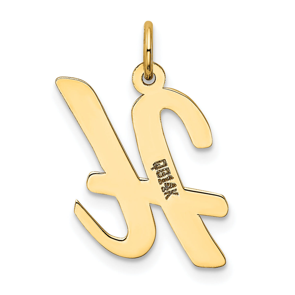 14k Large Script Letter H Initial Charm-YC662H