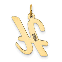 14k Large Script Letter H Initial Charm-YC662H