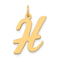 14k Large Script Letter H Initial Charm-YC662H