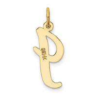 14k Large Script Letter I Initial Charm-YC662I