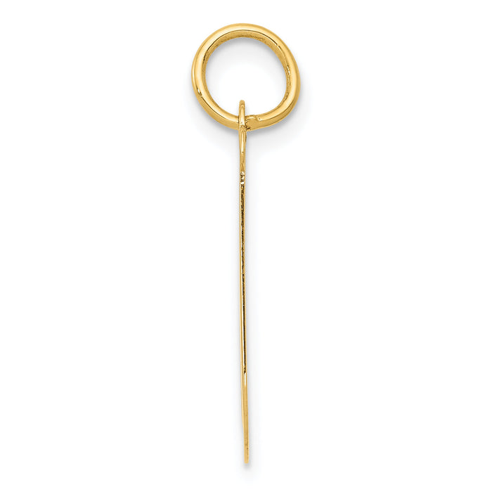 14k Large Script Letter J Initial Charm-YC662J