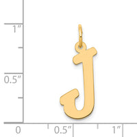 14k Large Script Letter J Initial Charm-YC662J