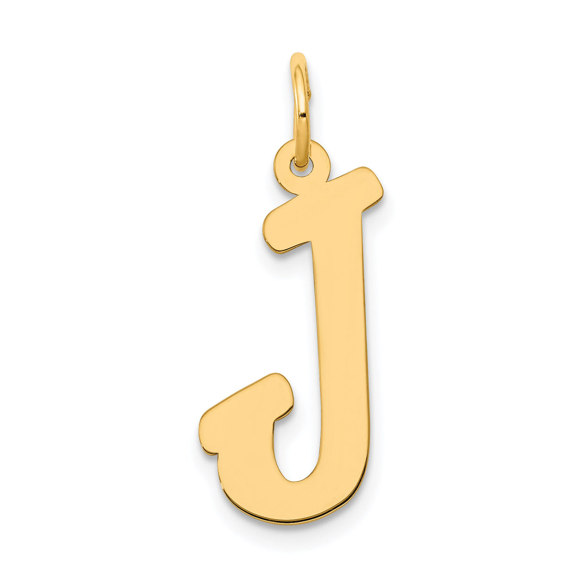14k Large Script Letter J Initial Charm-YC662J