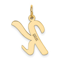 14k Large Script Letter K Initial Charm-YC662K
