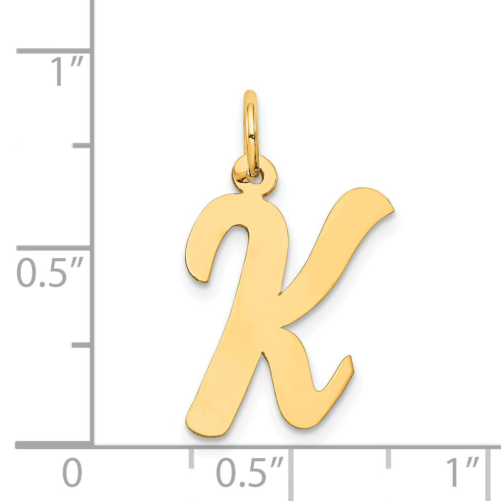 14k Large Script Letter K Initial Charm-YC662K