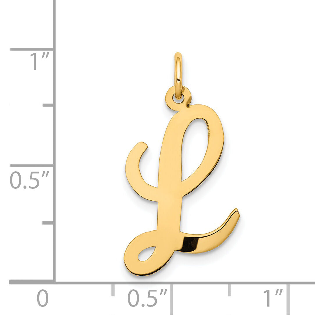 14k Large Script Letter L Initial Charm-YC662L