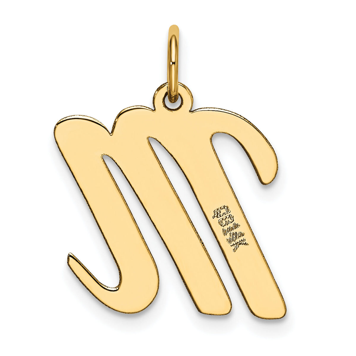 14k Large Script Letter M Initial Charm-YC662M