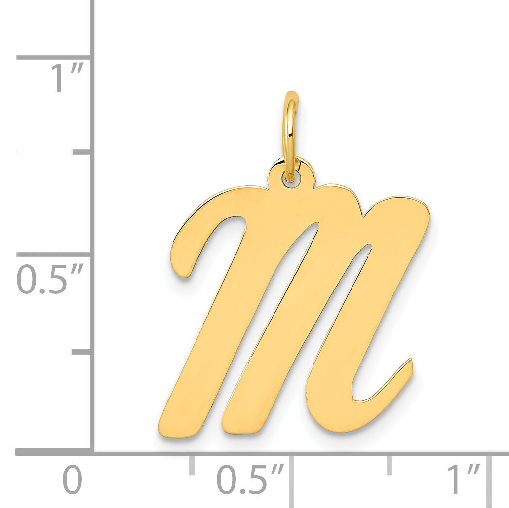 14k Large Script Letter M Initial Charm-YC662M