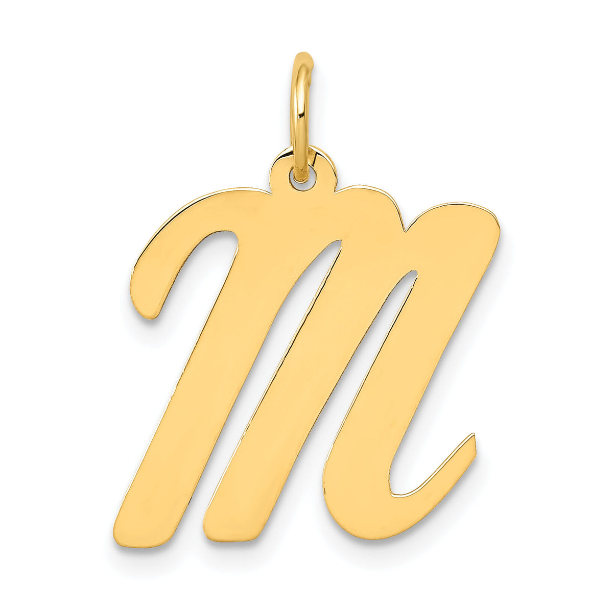 14k Large Script Letter M Initial Charm-YC662M