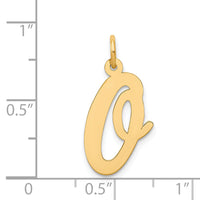 14k Large Script Letter O Initial Charm-YC662O