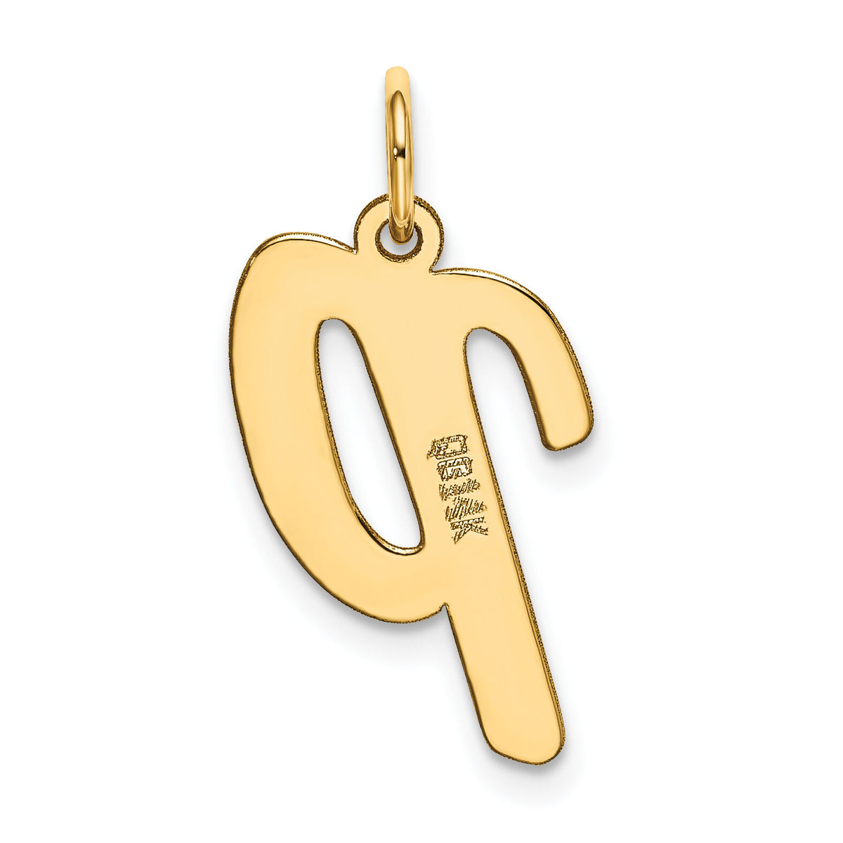 14k Large Script Letter P Initial Charm-YC662P