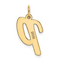 14k Large Script Letter P Initial Charm-YC662P